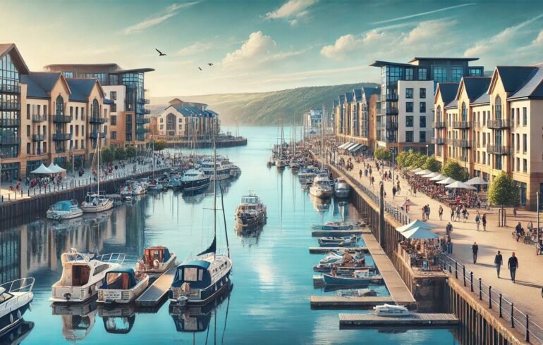 A picture of Swansea marina