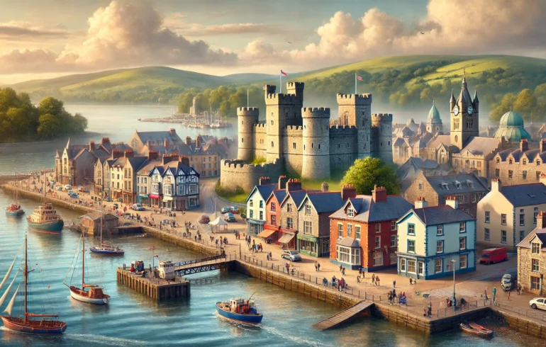 AI generated image of Caernarfon